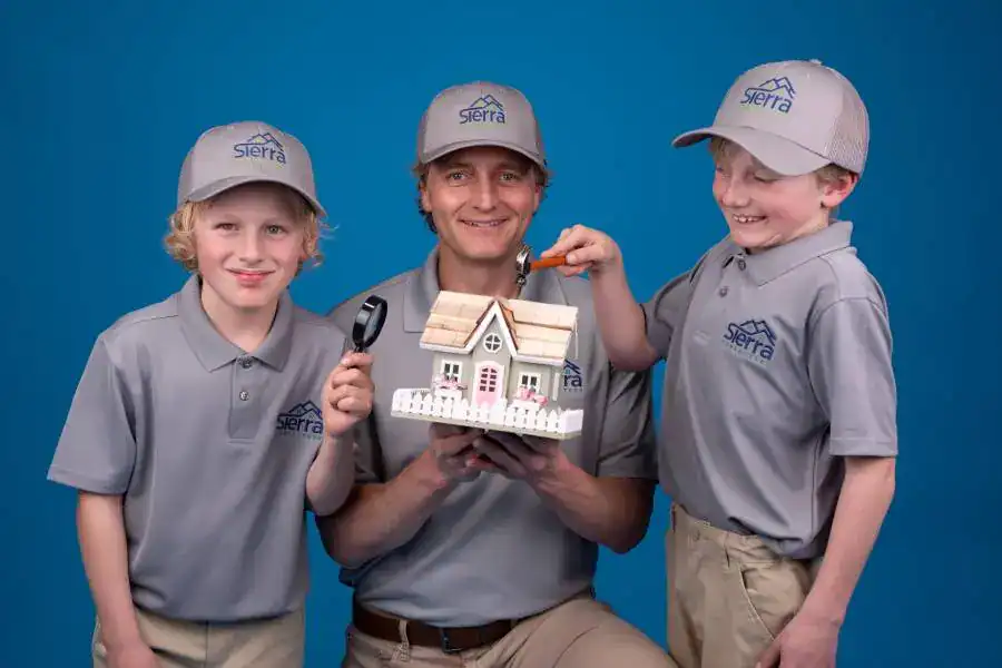 Joel Janson, founder of Sierra Homebuyers, with his twin sons in Reno